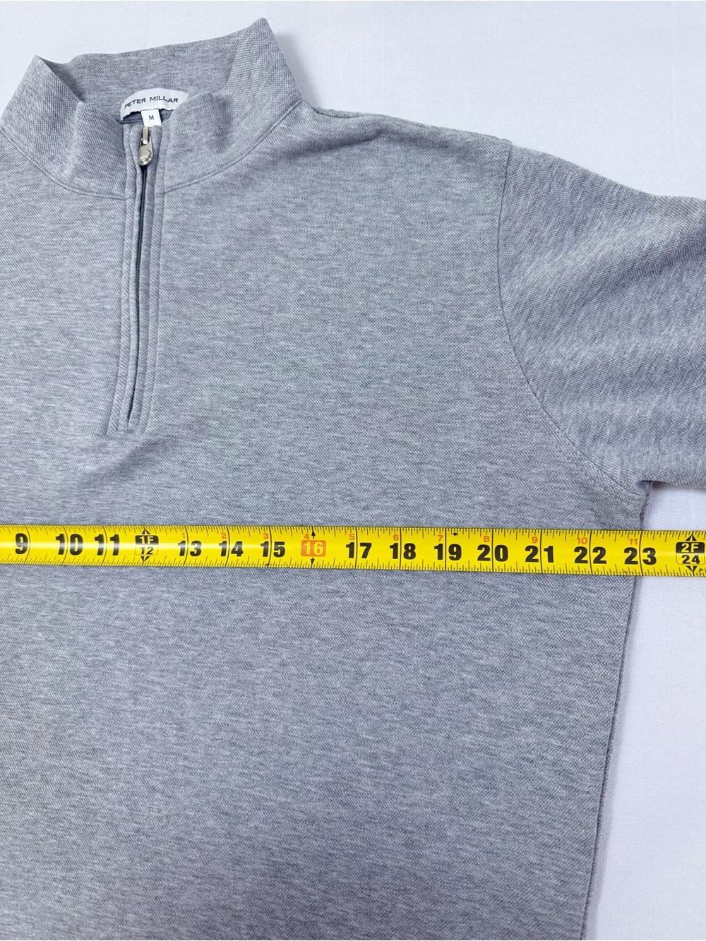 Peter Millar Crown Comfort Quarter Zip Sweater Men’s M Gray Golf - Picture 5 of 10